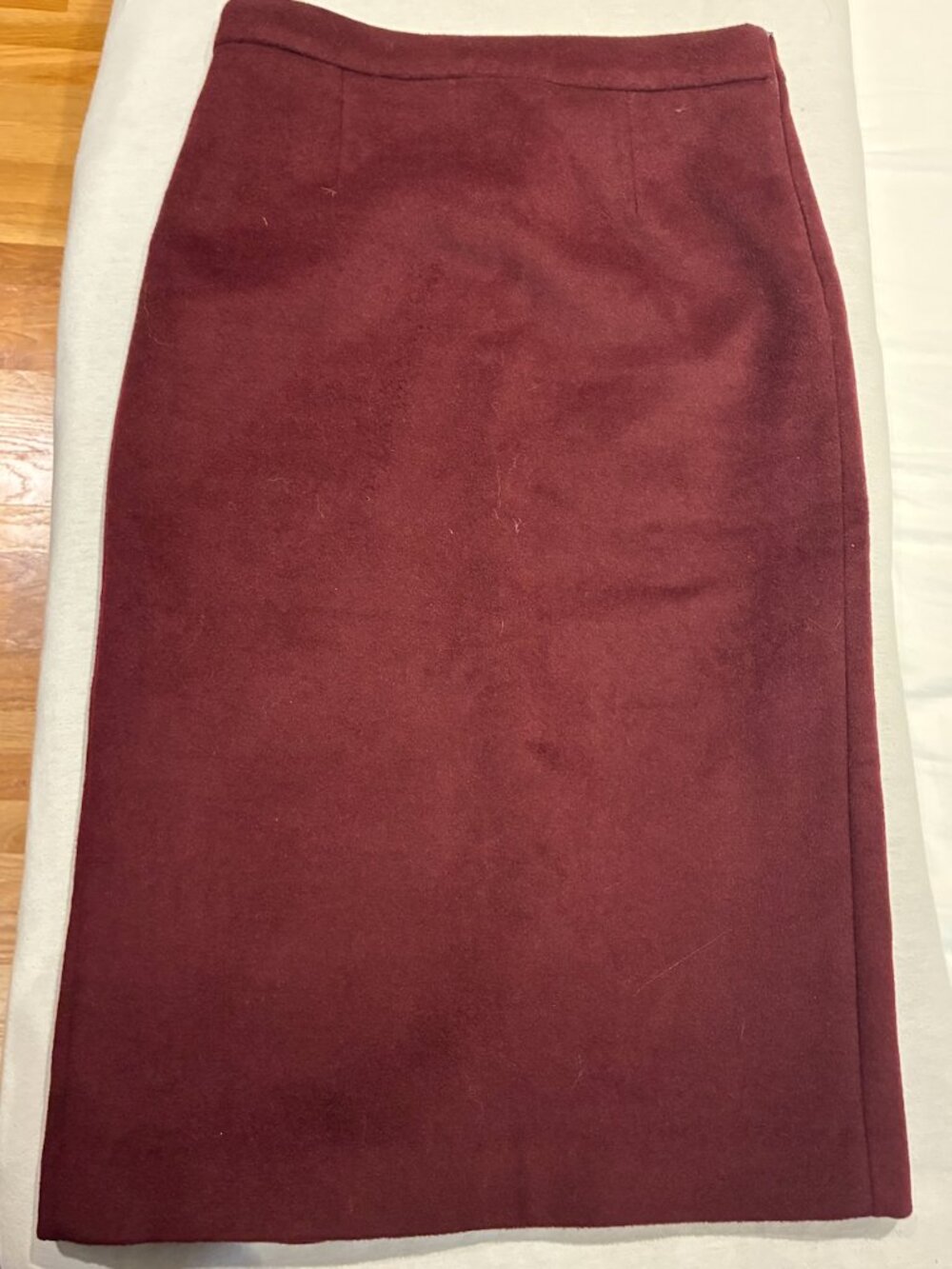 Dark Red Midi Skirt The Frankie Shop
